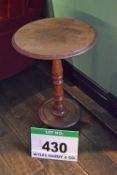 A 485mm dia. Oak Veneer Circular Pedestal Table