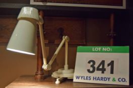 A White Painted Vintage Anglepoise Desk Lamp