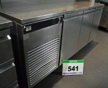 A FOSTER Eco Pro G2 Free Standing Castor mounted Commercial 3-Door Chiller Cabinet