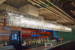 The 6.3M long Over Bar Icicle Lighting Unit having a Welded Steel Frame and fitted Light Fittings