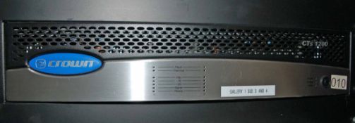 A CROWN CTS 1200 Digital Video Amplifier