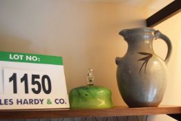 A LANARTH POTTERY Grey Glazed Pitcher