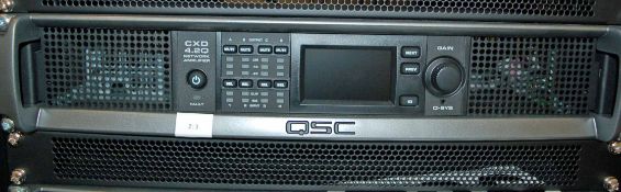 A QSC CXD 4.2Q Digital AV Network Amplifier