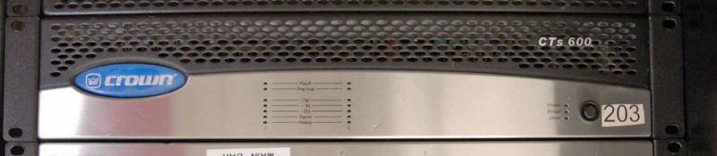 A CROWN CTS 600 Digital AV Amplifier