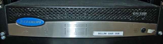 A CROWN CTS 1200 Digital AV Amplifier