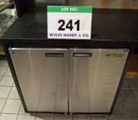 A WILLIAMS Model BC255 Twin Door Stainless Steel Under Counter Drinks Chiller Cabinet