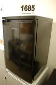A RUSSELL HOBS Black Finish 5cuft Under Counter Refrigerator