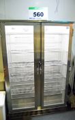 A WEALD REFRIGERATION Model WM 62H Maxi Double-Door Glazed Upright Chiller Cabinet