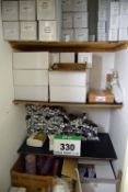 The Contents of Consumables Storage Cupboard including Popcorn Tubs, Take-Away Coffee Cup Lids,
