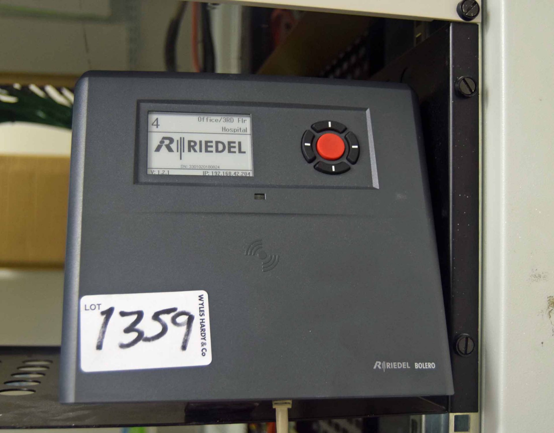 A RIEDEL Bolero Wireless Intercom Unit