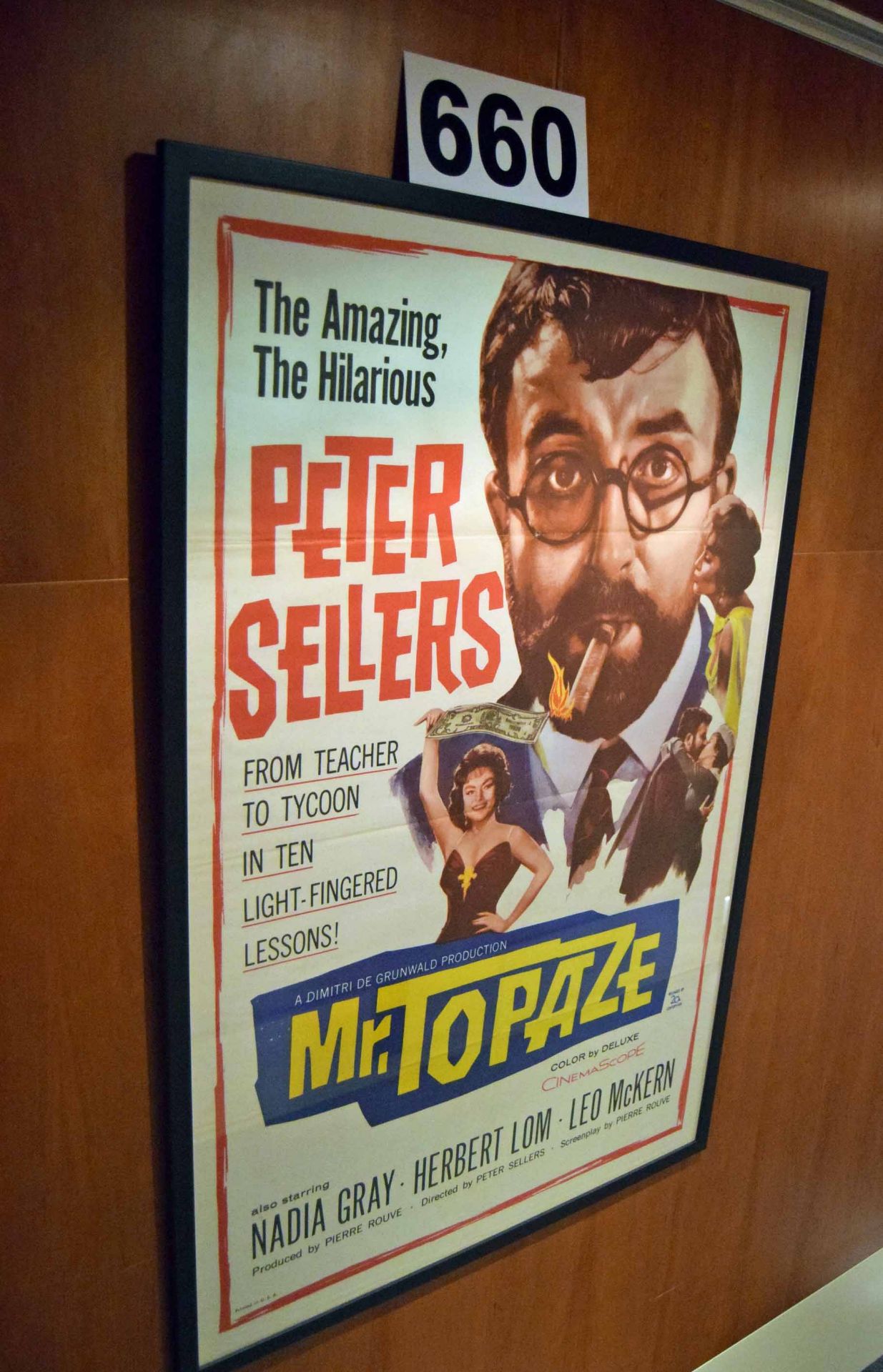 A 720mm x 1070mm Wall mounted Framed and Glazed Promotional Poster Advertising the Movie 'Mr.