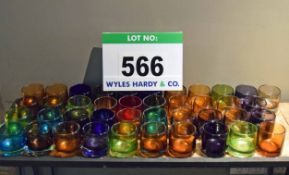 Forty One Various Glass Tea Light Candle Holders (As Photographed)