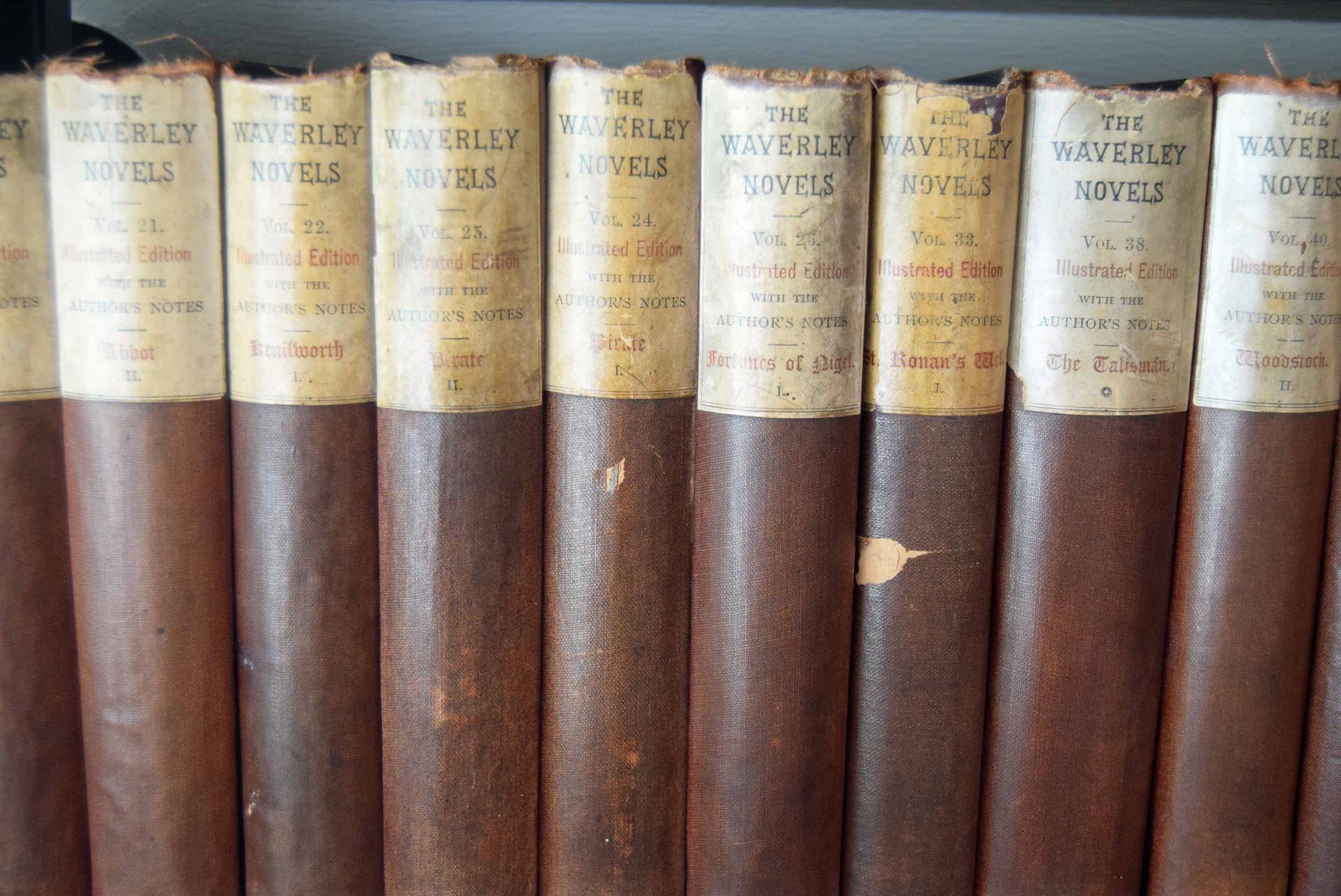 Twenty Eight Volumes of The Waverley Novels including Volumes 1, 2, 3, 4, 5, 6, 7, 8, 9, 10, 11, 13, - Image 2 of 2