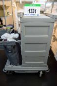 A NUMATIC Grey Plastic Wheeled Laundry Cart