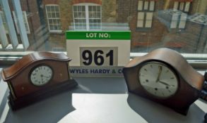 Two Timber Case Mantle Clocks for Spares or Repair