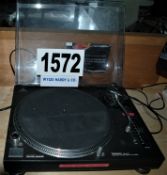 A TECHNICS SL1210MK5 Direct Drive Turntable (Broken Cover Hinges and Missing Stylus Cartridge)