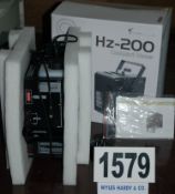 A STAIRVILLE Model HZ-200 Compact Hazer 650w Smoke Machine with Umbilical Remote Control and DMX-512