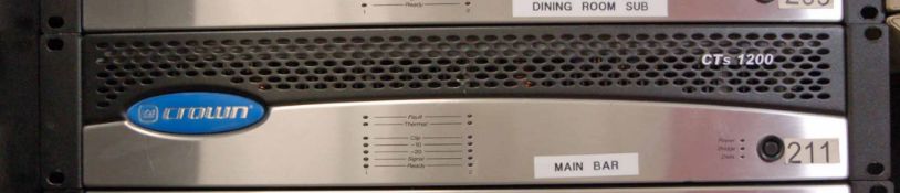 A CROWN CTS 1200 Digital AV Amplifier