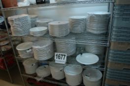 A Quantity (Approx. 350) Various Dining Plates and Bowls (As Photographed)