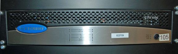 A CROWN CTS 600 Rack mounted Digital Video Amplifier