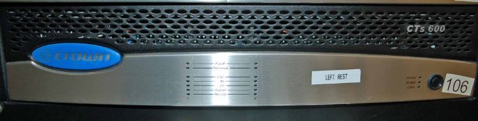 A CROWN CTS 600 Rack mounted Digital Video Amplifier