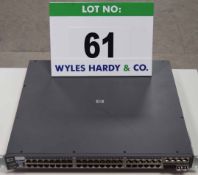 A HEWLETT PACKARD ProCurve Switch 2848 48-Port (44 plus 4) Rack mounted Network Switch