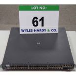 A HEWLETT PACKARD ProCurve Switch 2848 48-Port (44 plus 4) Rack mounted Network Switch