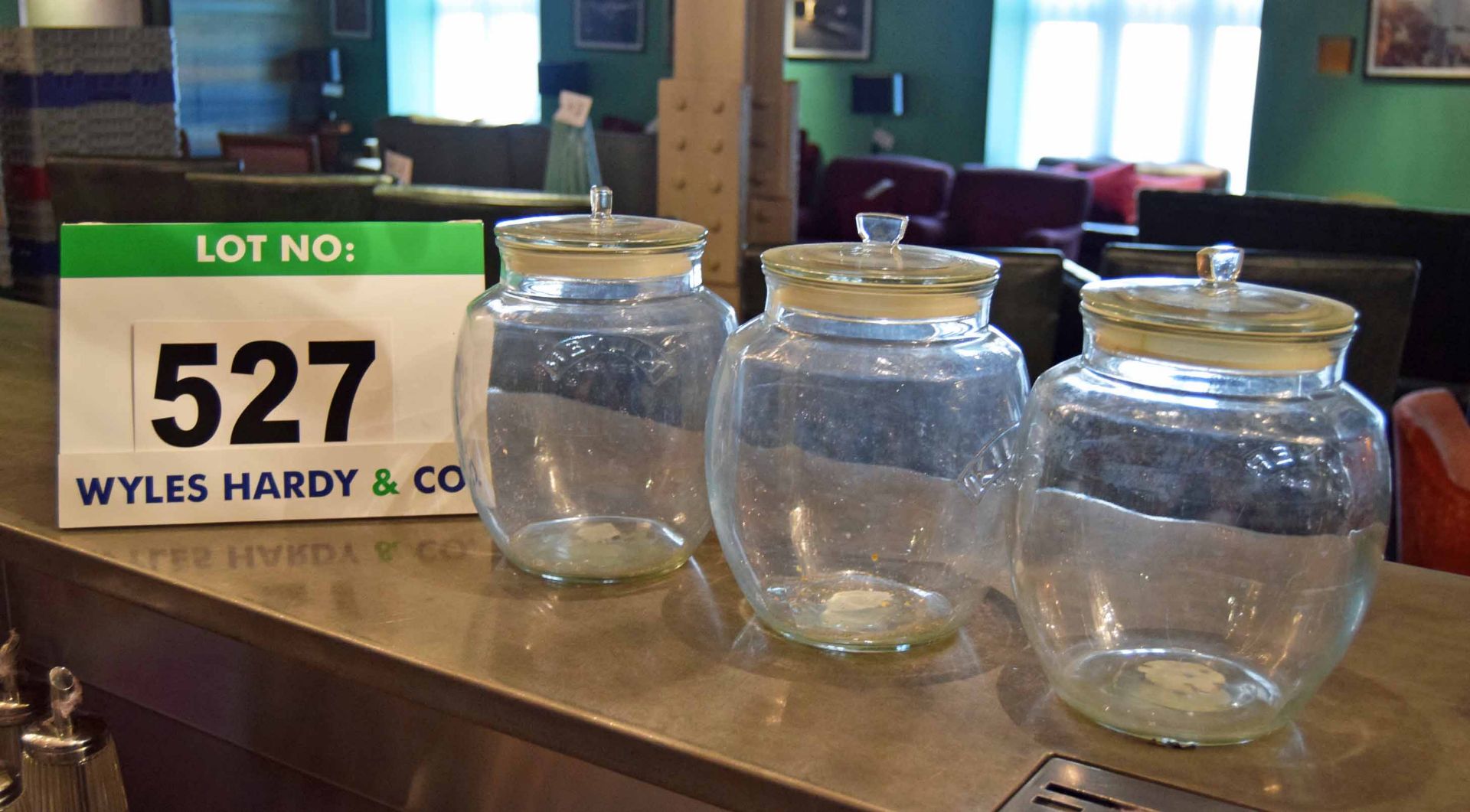 Three Large KILNER Jars