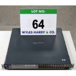 A HEWLETT PACKARD ProCurve Switch 2626-PWR 26-Port (24 plus 2) Rack mounted Network Switch