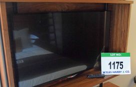 An LG 42UB820V 42inch Smart Television on a Fixed Wall Bracket with Hand Held Remote