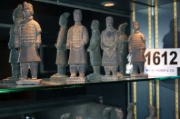 4: Various Miniature Ceramic Oriental Warrior Figurines