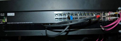 A CISCO SG350X-24MP 24-Port Gigabit POE Stackable Management Switch