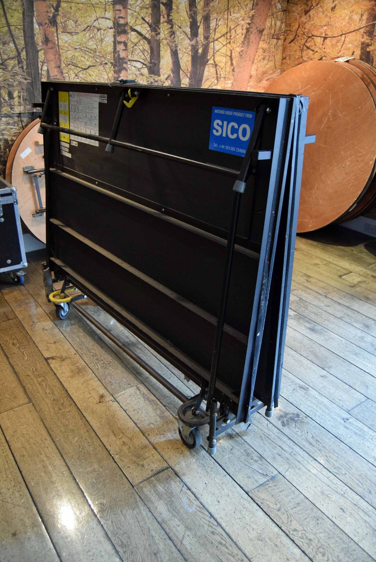 A SICO 2400mm x 1830mm (Unfolded) Castor mounted Folding Portable Stage Unit - Image 2 of 2