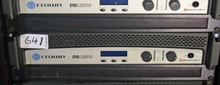 A CROWN DSi 2000 Digital Studio System Digital Video Amplifier (NB. Lots 606 thru 659 Inclusive form