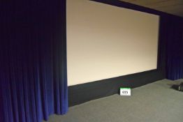 An MDI Curtain Position Motor Control Keypad, , A 6M Fabric Cinema Screen with Blue Velour