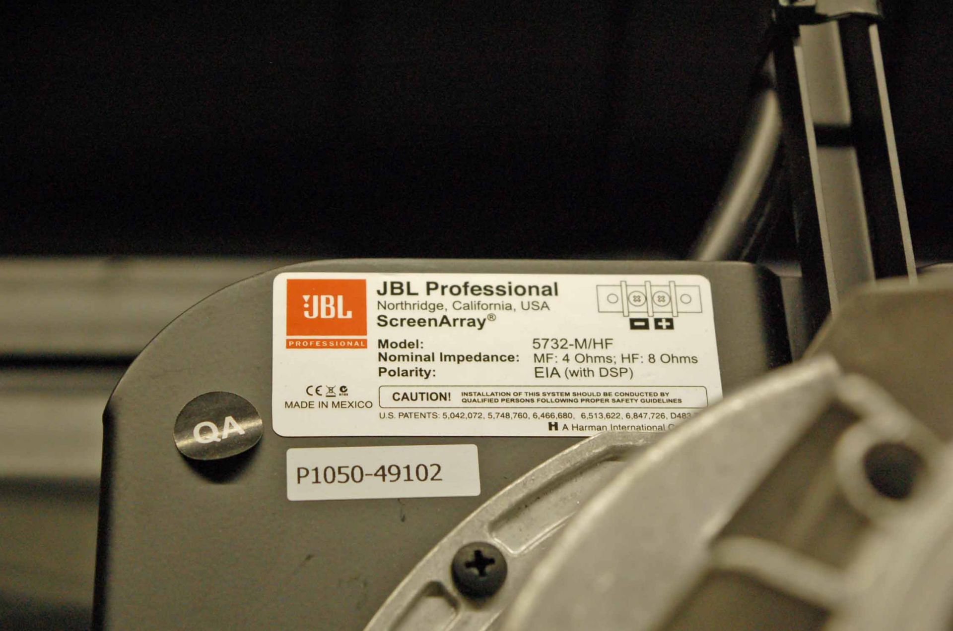 A JBL Professional ScreenArray Treble and Mid-Range Audio Monitor (NB. Lots 606 thru 659 Inclusive - Image 4 of 5