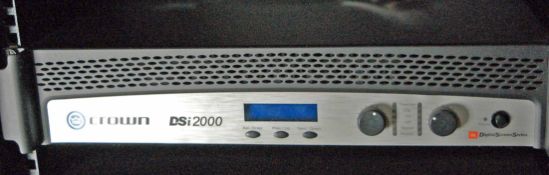 A CROWN DSi 2000 Digital Screen Series Digital Video Amplifier (NB. Lots 606 thru 659 Inclusive form