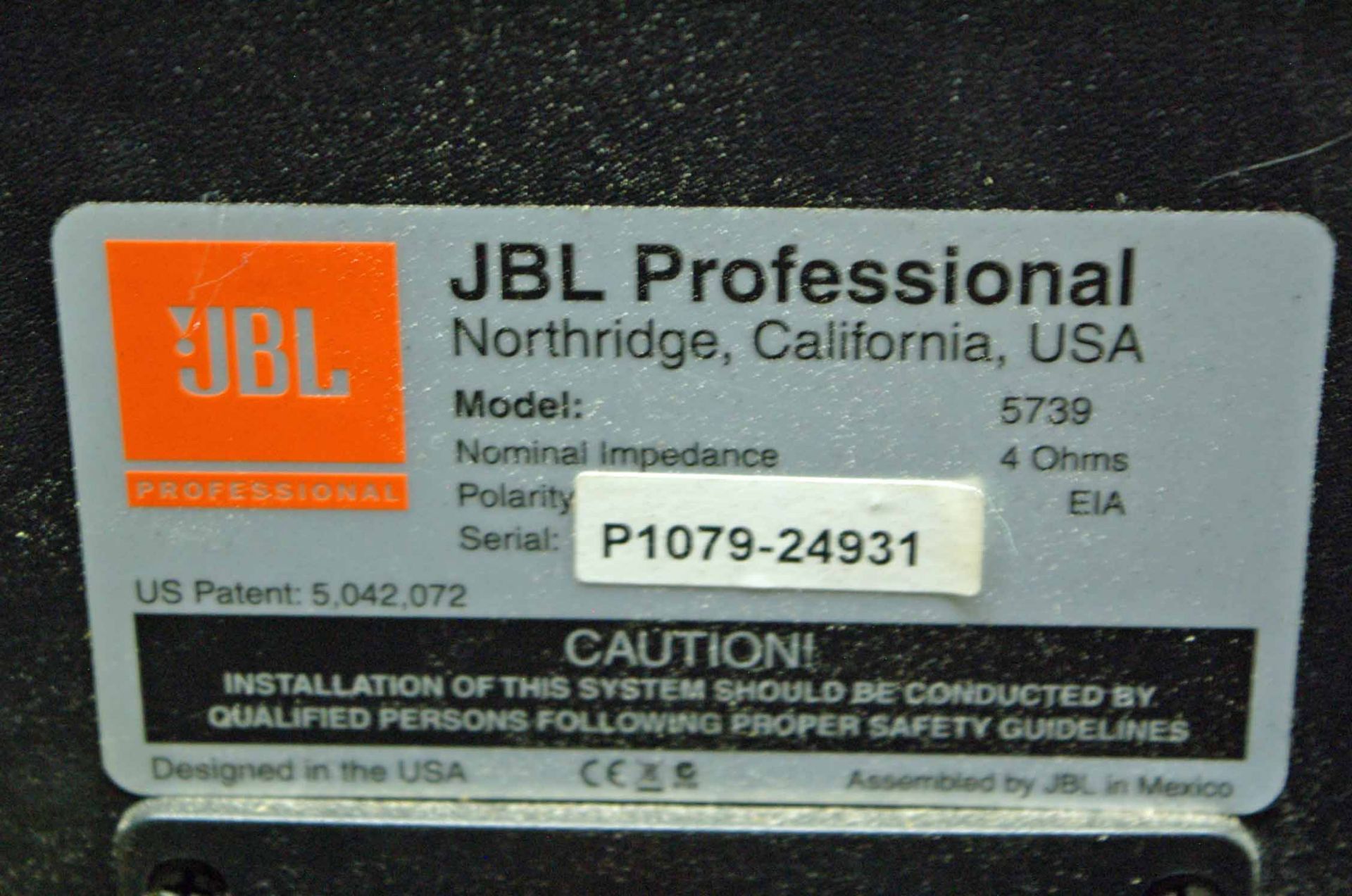 A JBL Professional ScreenArray Treble and Mid-Range Audio Monitor (NB. Lots 606 thru 659 Inclusive - Image 5 of 5