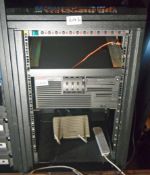 A 19 inch Steel Comms Rack containing One 10-Way Switched Power Distribution Unit (NB. Lots 606 thru