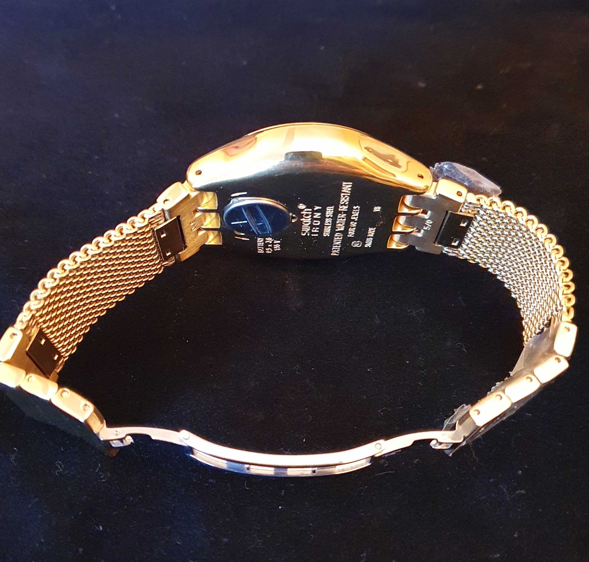 SWATCH ‘Irony’ Date, Chronograph Watch with Approx. 24cm Bracelet, Plated Stainless Steel. Unworn, - Image 3 of 5