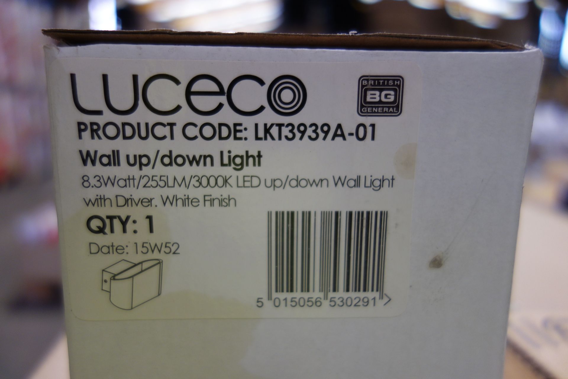 10 X Luceco LKT3939A 01 LED Wall Up Down With Driver 8.3W 3000K White Finish