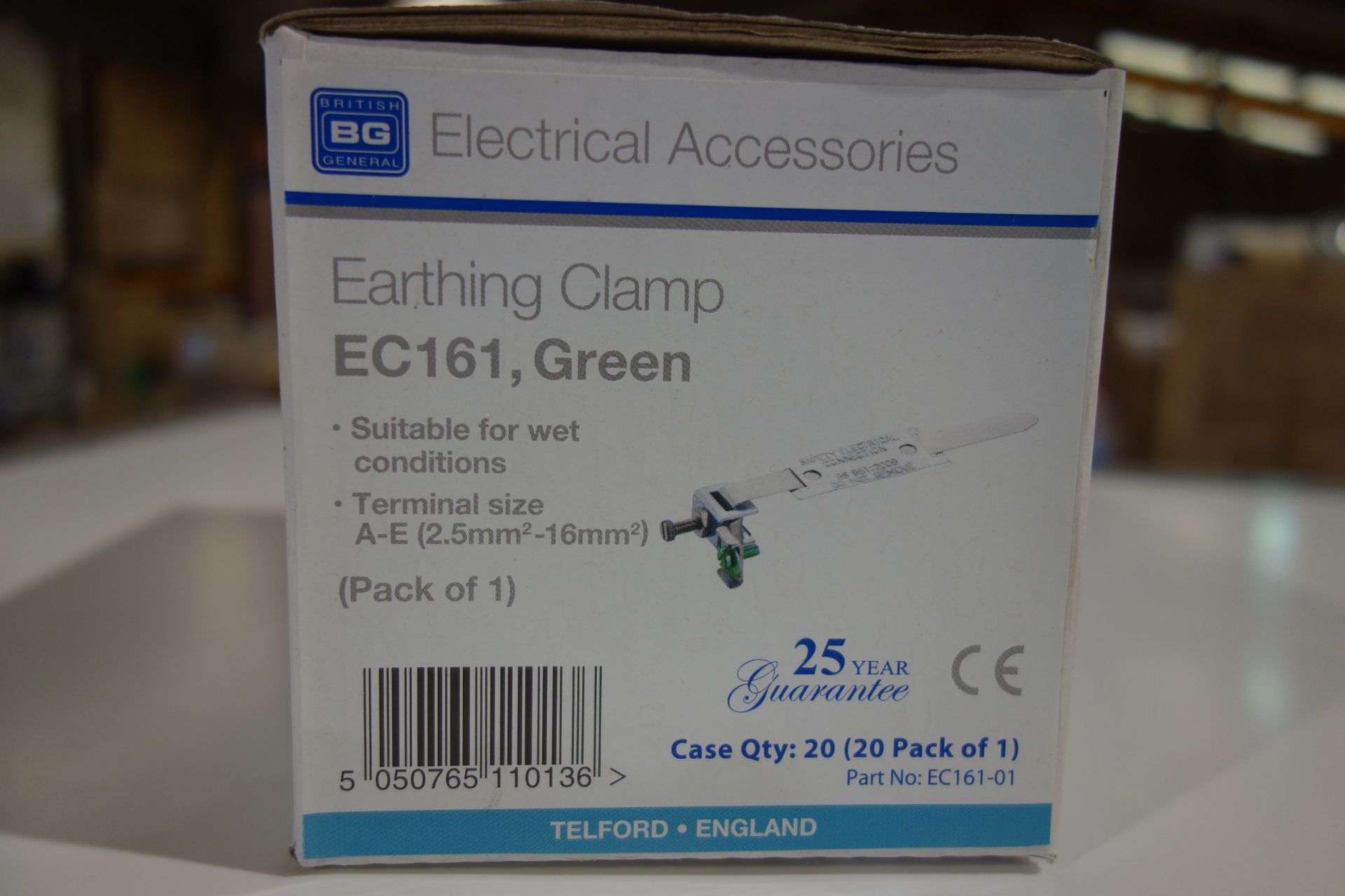 400 X British General EC161 Green Earthing Clamps Terminal Size A E 2.5MM 16MM Suitable For Wet