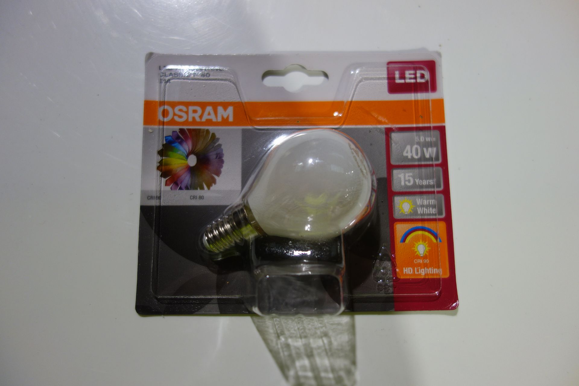 100 X Osram 813694 5W LED Classic-P 40 Lamps E14