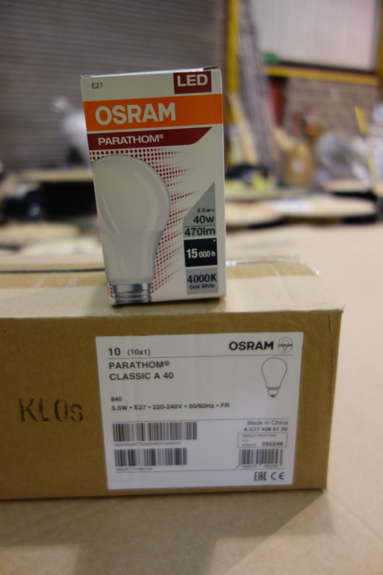 100 X Osram 4 058075 292246 led parathon 5. 5W E27 Lamp