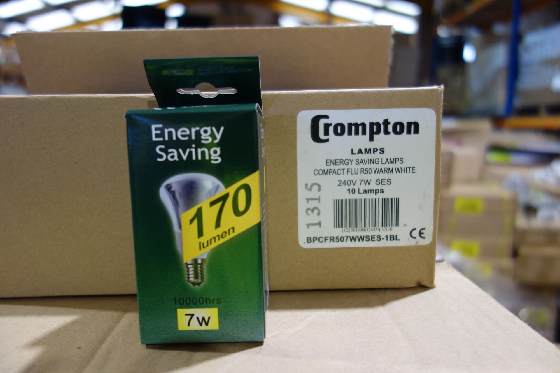 240 X Crompton BPCFR507WWSES IBL Energy Saving Lamps 7W 170 Lumen SES Fitting