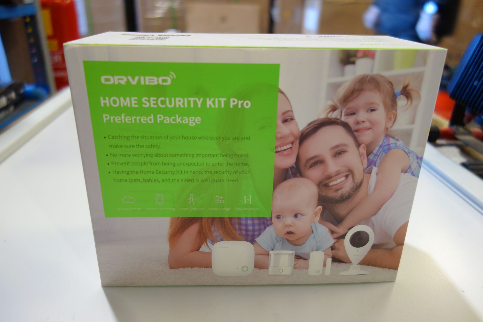 4x ORVIBO Home Secutity Kits. Comes With 1x Mini Hub, 1 x Motion Sensor, 2x Door/Window Sensors,