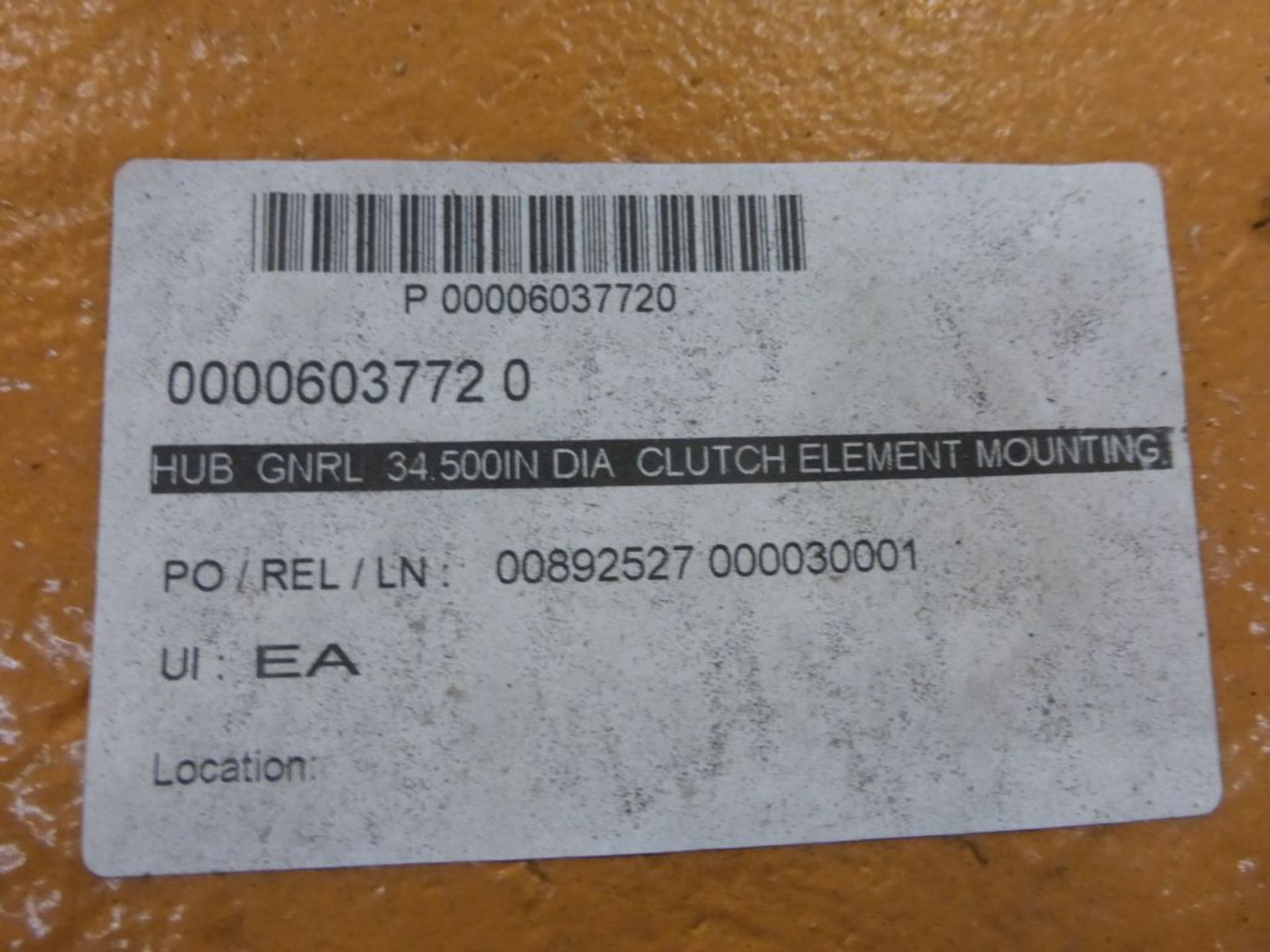 Clutch Element Mounting Hub|Model No. 0000604772-0; 500" Diameter - Image 5 of 9