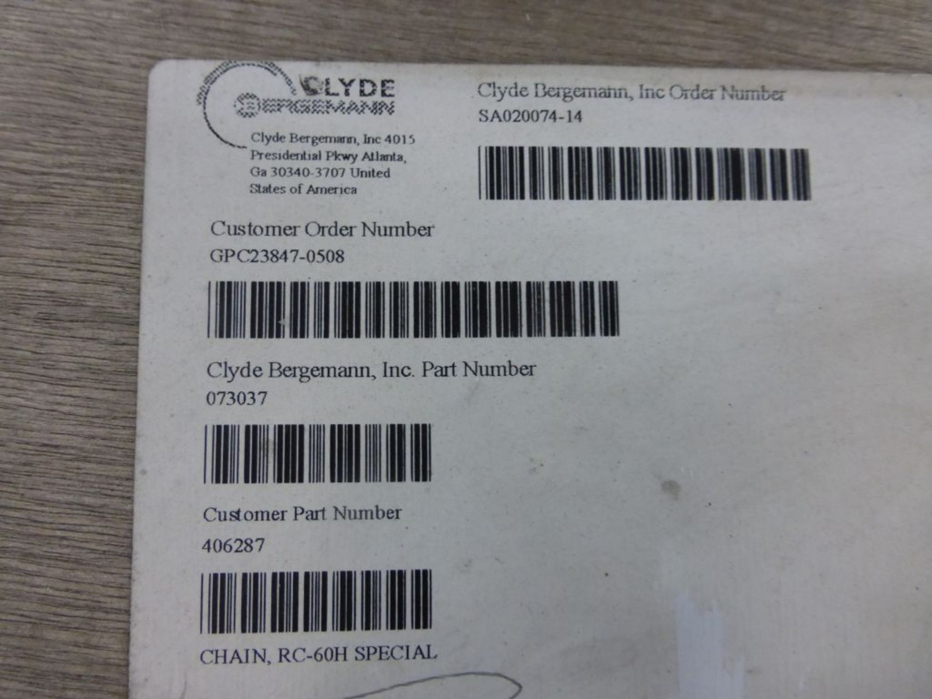 Lot of (5) Assorted Chains|(3) Transmission Type Roller Chains Part No. 406287, 3/4", Link Style: - Image 11 of 17