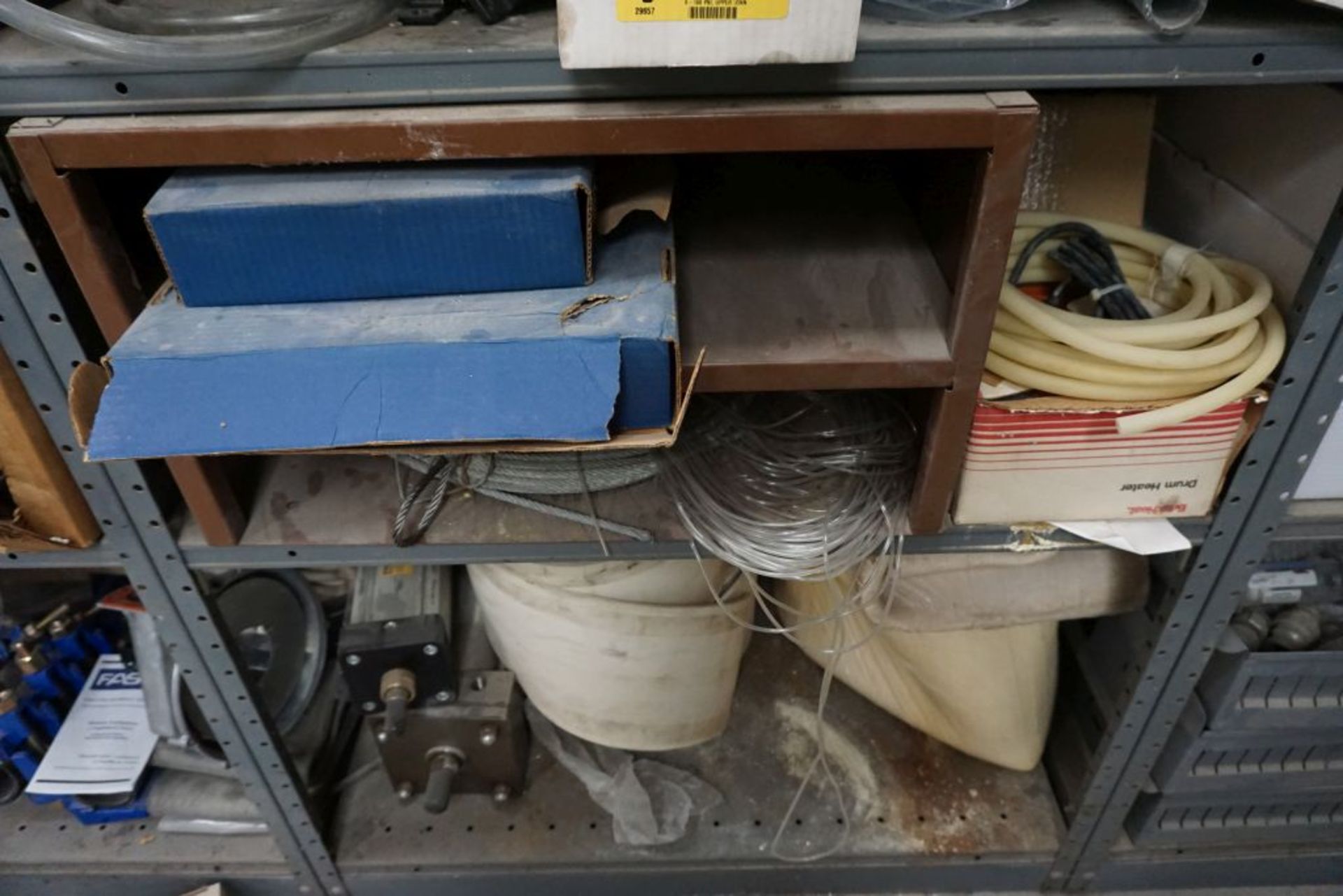 Lot of (3) Shelves w/Contents | Includes:; Cylinders; Heating Element; Lighting - Image 15 of 21