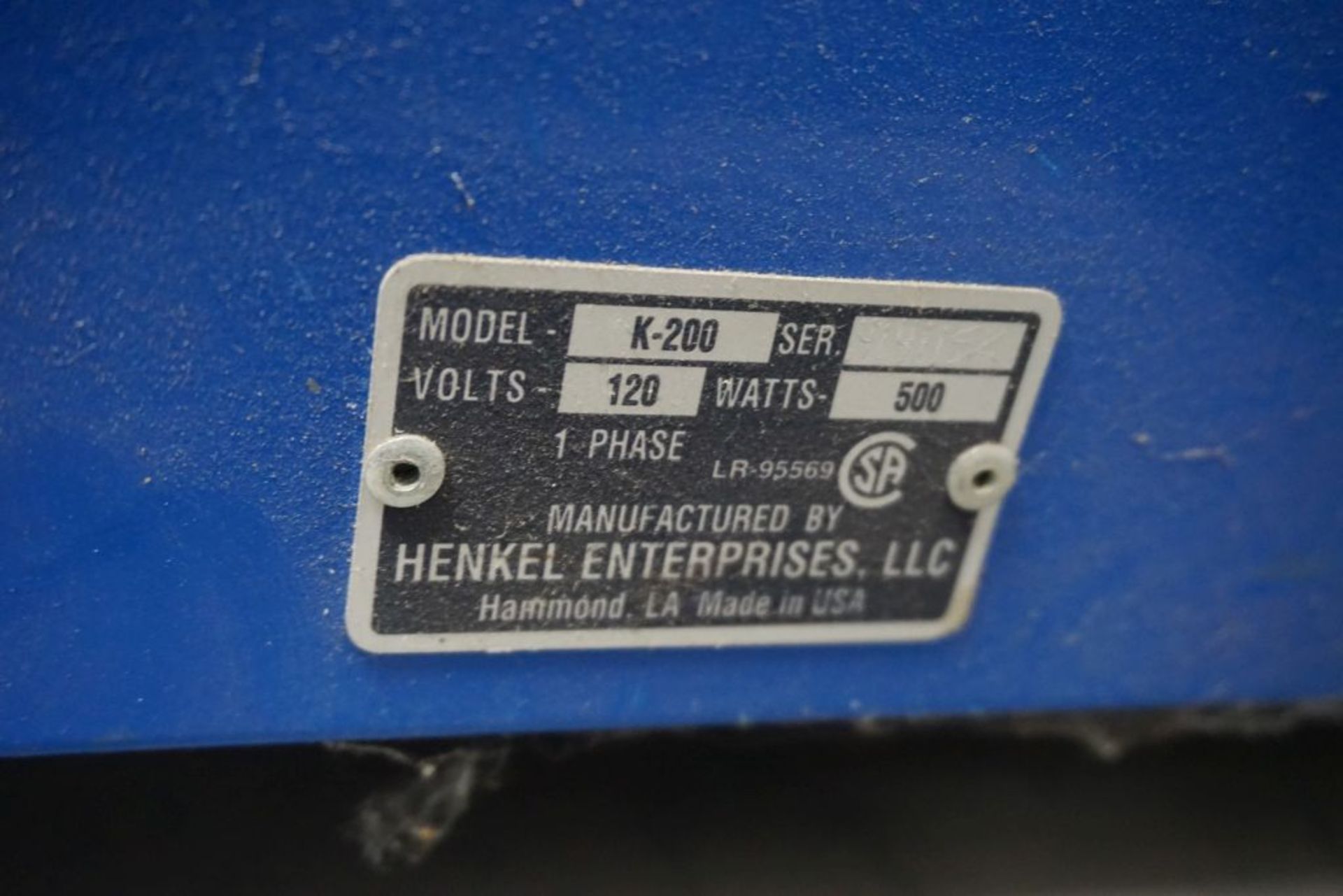 Henkel K-200 Rod Oven | 120V - Image 4 of 6